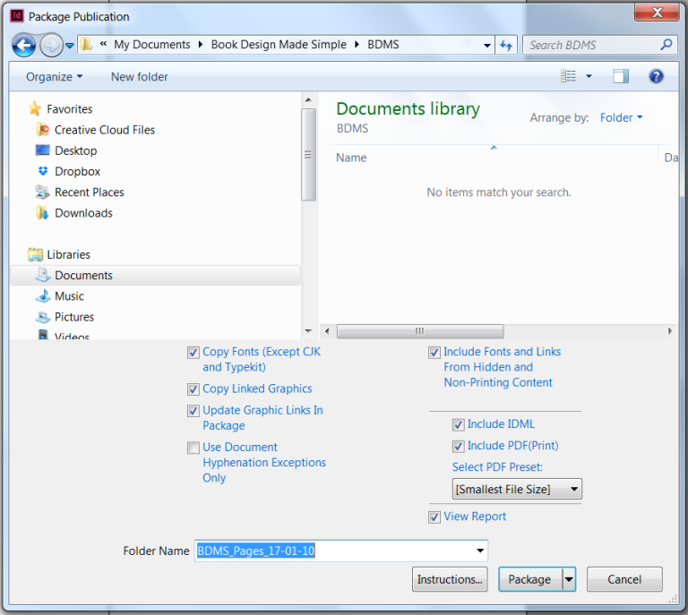 How Does Indesign Package File Folder Using the Book feature in InDesign - a step by step how-to