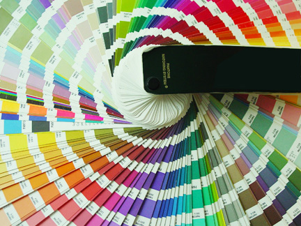 CMYK Colour Scheme Swatch Book for Creative Graphic Design. 