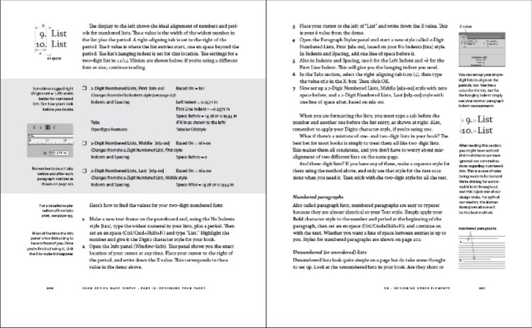 Sample 1 showing a reason for writing in InDesign
